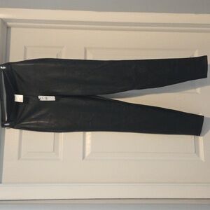 Express Black Faux Leather Pants, New With Tags
